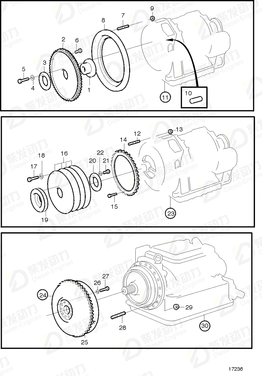 volvo penta Flange nut 946175 Drawing volvo penta Flange nut 946175 Drawing